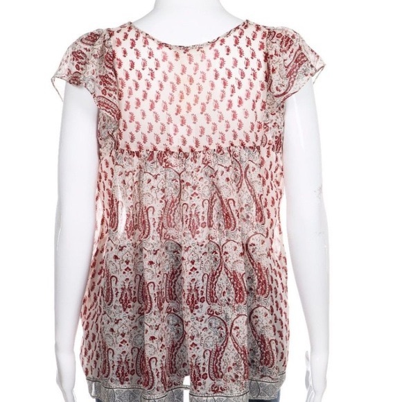 Ulla Johnson Georgette Nimes Silk Blouse - Picture 3 of 5